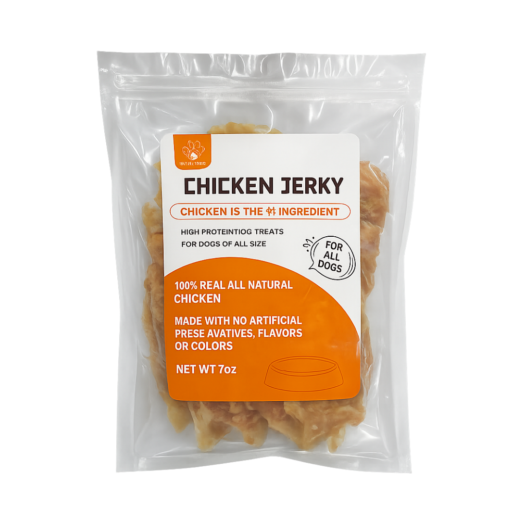 All-Natural Chicken Jerky Dog Treats — 100% Real Chicken Breast