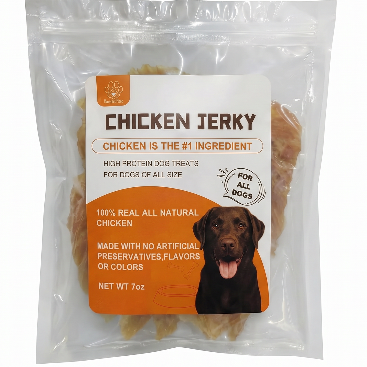All-Natural Chicken Jerky Dog Treats ā 100% Real Chicken Breast