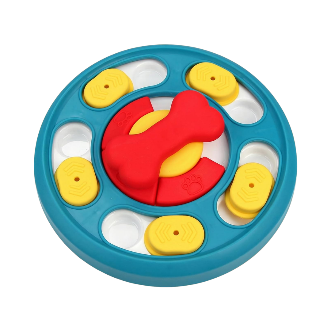 Interactive Dog Treat Puzzle & Slow Feeder Bowl