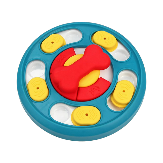 Interactive Dog Treat Puzzle & Slow Feeder Bowl
